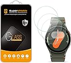 Supershieldz (3 Pack) Designed for Samsung Galaxy Watch 7, 6, 5, 4 (40mm) / Watch FE (40mm) Tempered Glass Screen Protector, Anti Scratch, Bubble Free