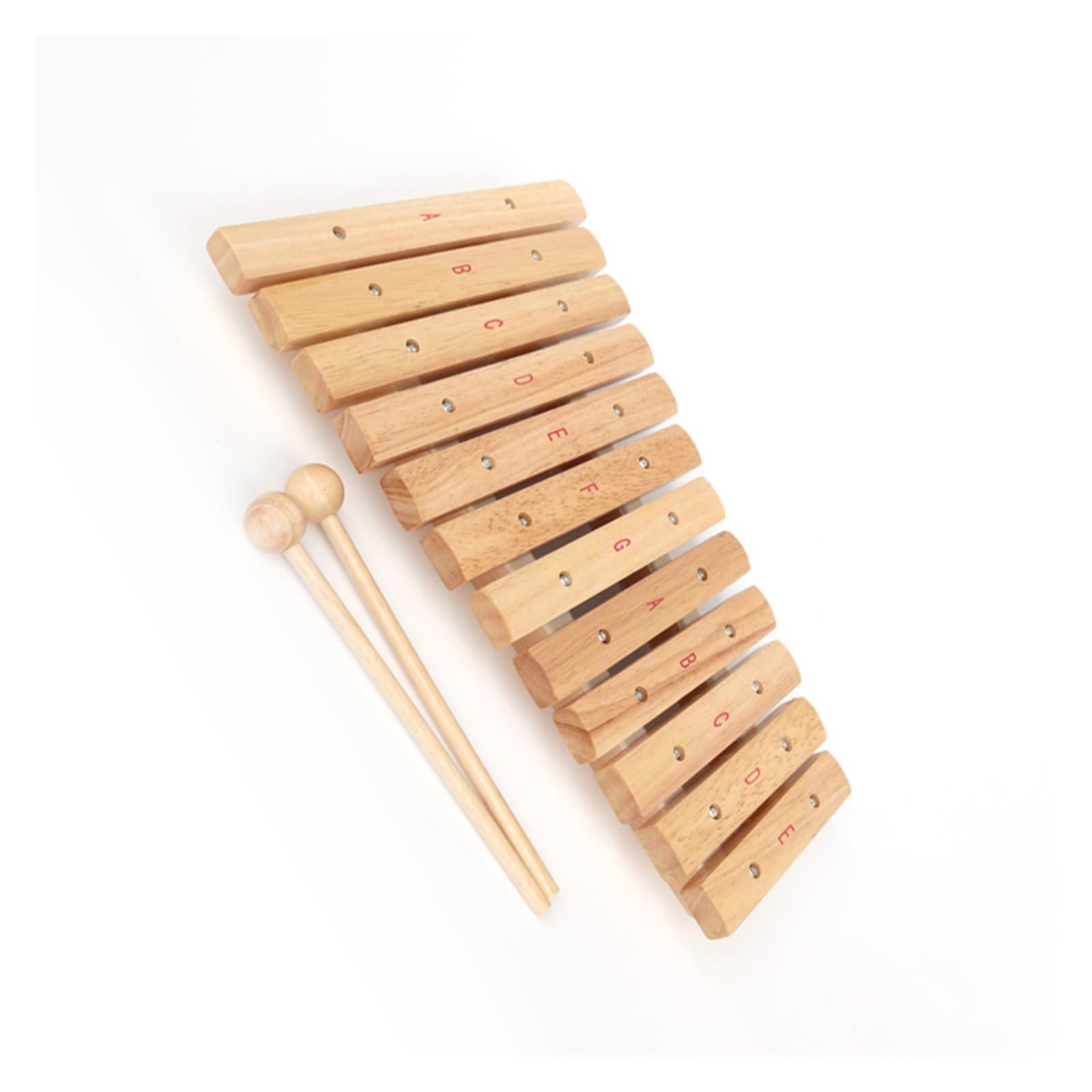 Strumento a percussione a percussione xilofono glockenspiel in legno di quercia a 12 note Kit Glockenspiel Professionale
