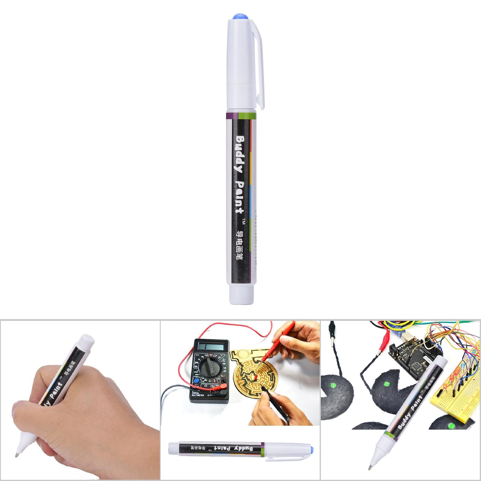 NVOQILIN Stylo Conducteur Électrique – Encre Conductrice Précise Pour Réparation PCB Et Dessin De Circuits