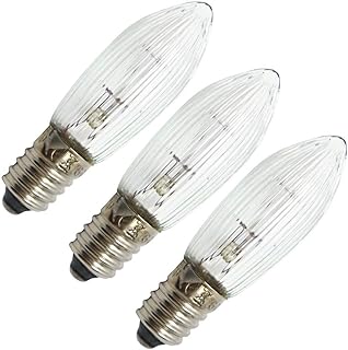 Star Trading 30455-3 watt 34 Volt European Special Screw Base Clear (3 Pack)