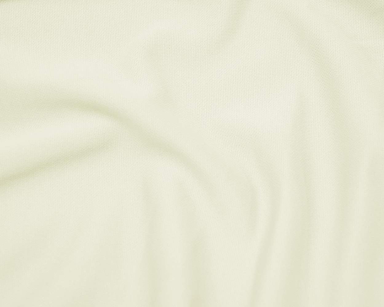 90" x 132" Rectangular Seamless Scuba (Wrinkle Free) tablecloths Table Cover Linens for Restaurant Kitchen Dining Wedding Party Banquet Events - Ivory