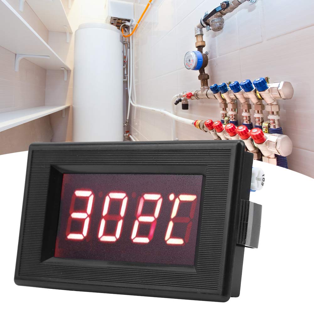 Termometro Digitale Industriale 220V con Sonda Termocoppia Tipo K Display Grande ad Alta Precisione per Forno e Saldatura