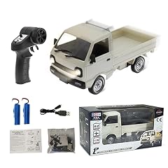 WPL D12mini 1 16 RC Mini Drift Climbing Truck with Front Light 2 4G Remote Control Car Kei