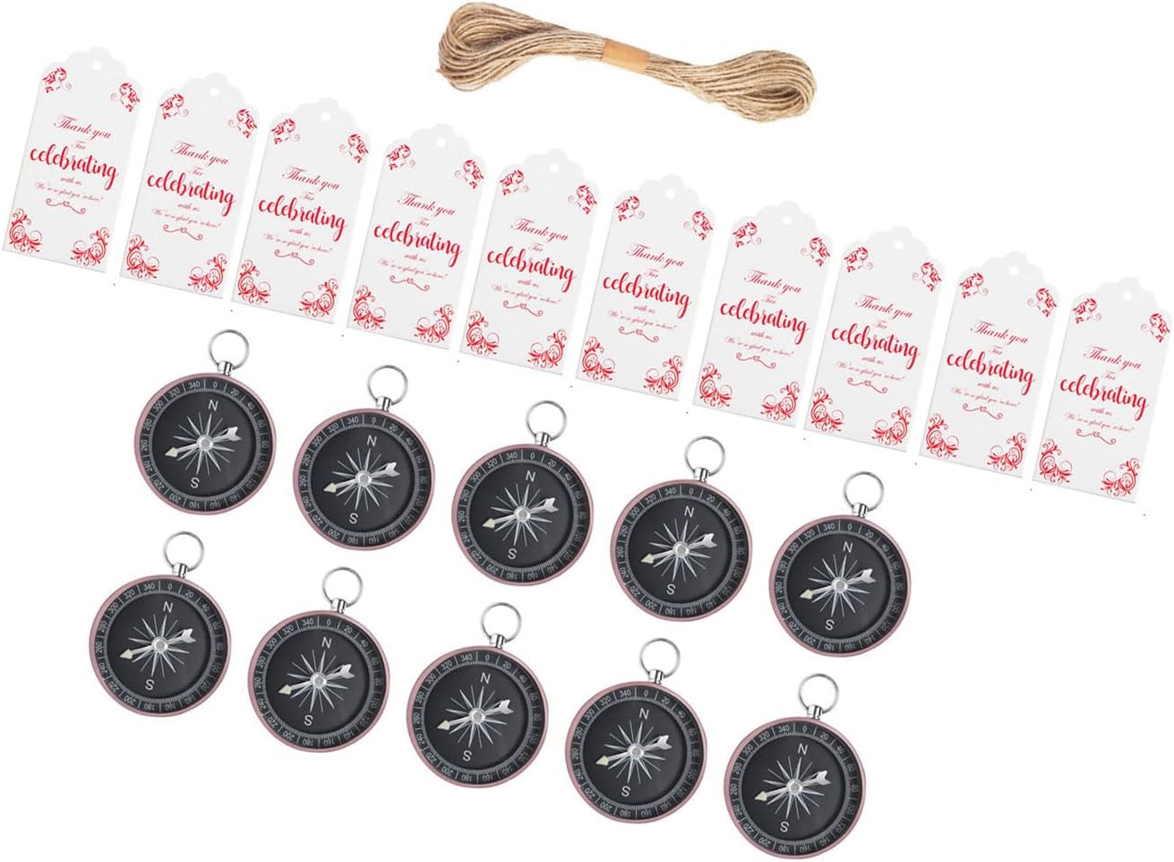 1set Creative Wedding Candy Box Partner Gift Candy Box Compasses Pendants for Unique Celebrations Navigational Theme