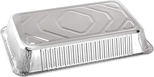 Miniatura 9 de Juvale Sartenes de papel de aluminio de 21 x 13 pulgadas (paquete de 15) bandejas desechables de tamaño completo para mesa de vapor, alimentos,