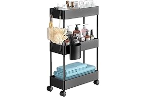 Pipishell Slim Rolling Cart Storage