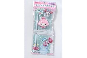 Sanrio My Melody Girl's Plastic Bottle Cap with Pop-Up Straw