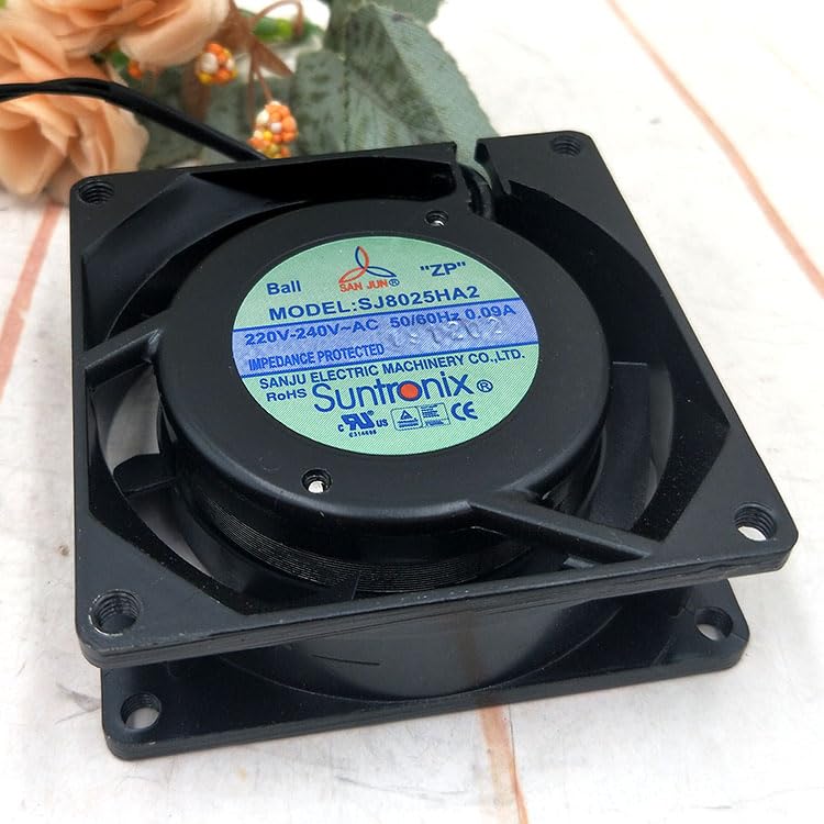 AC Fan SJ8025HA2 220V 0.09A 8025 8cm 2line Cabinet Cooler Fan