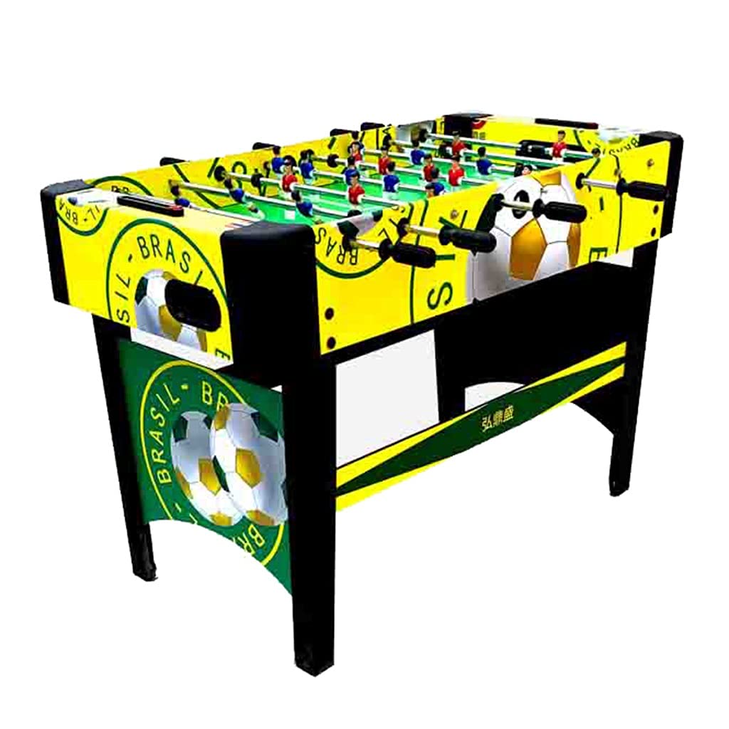 Football table Foosball Table, Indoor Outdoor Tabletop Soccer Game, Presents for Kids Teens and Adults Football Table billiard tables (Color : Yellow)