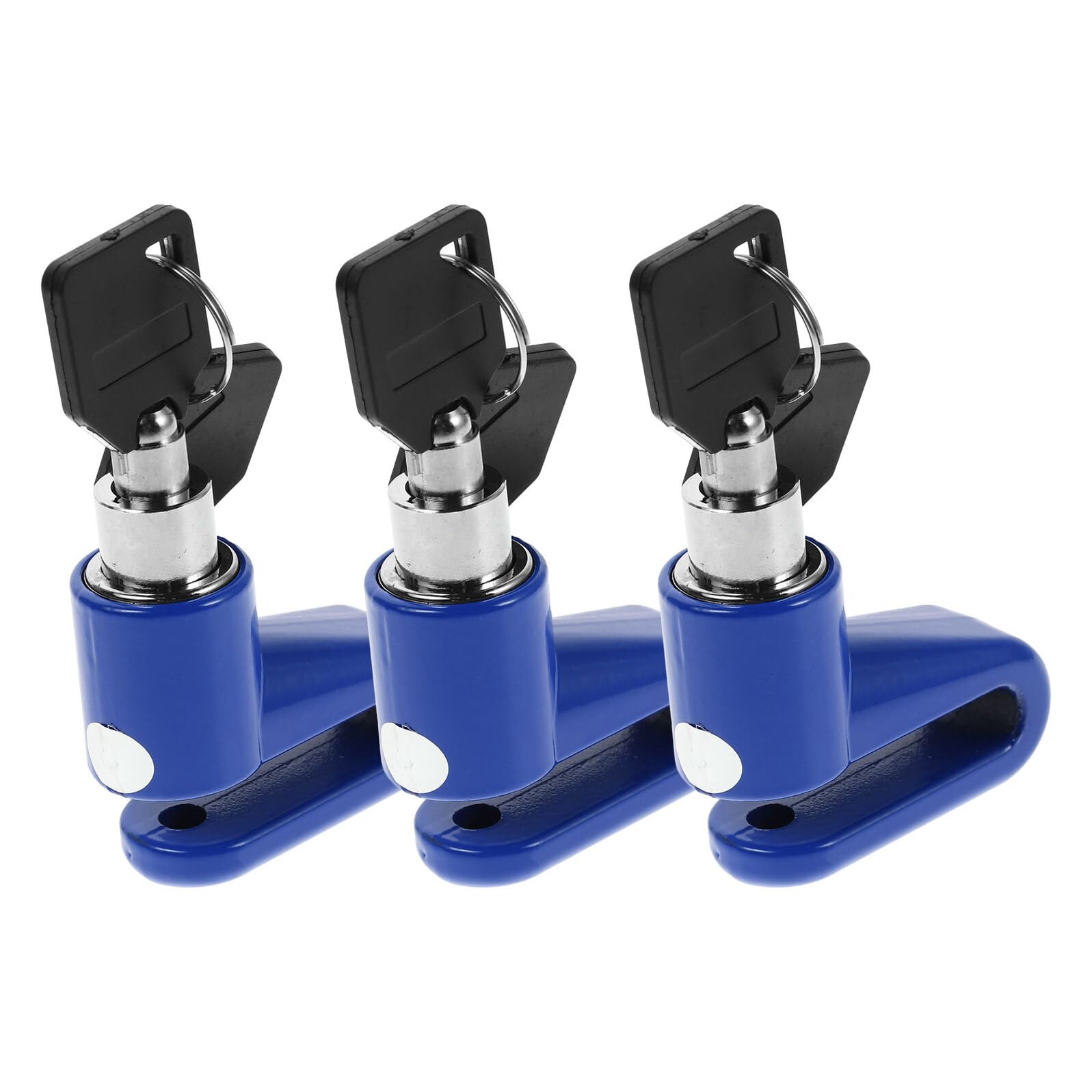 Candado Antirrobo para Freno de Disco Azul, 5 Piezas, Compatible Bicicleta de Montaña, Motocicleta y Scooter Eléctrico, Bloqueo Rápido Resistente Intemperie para Seguridad