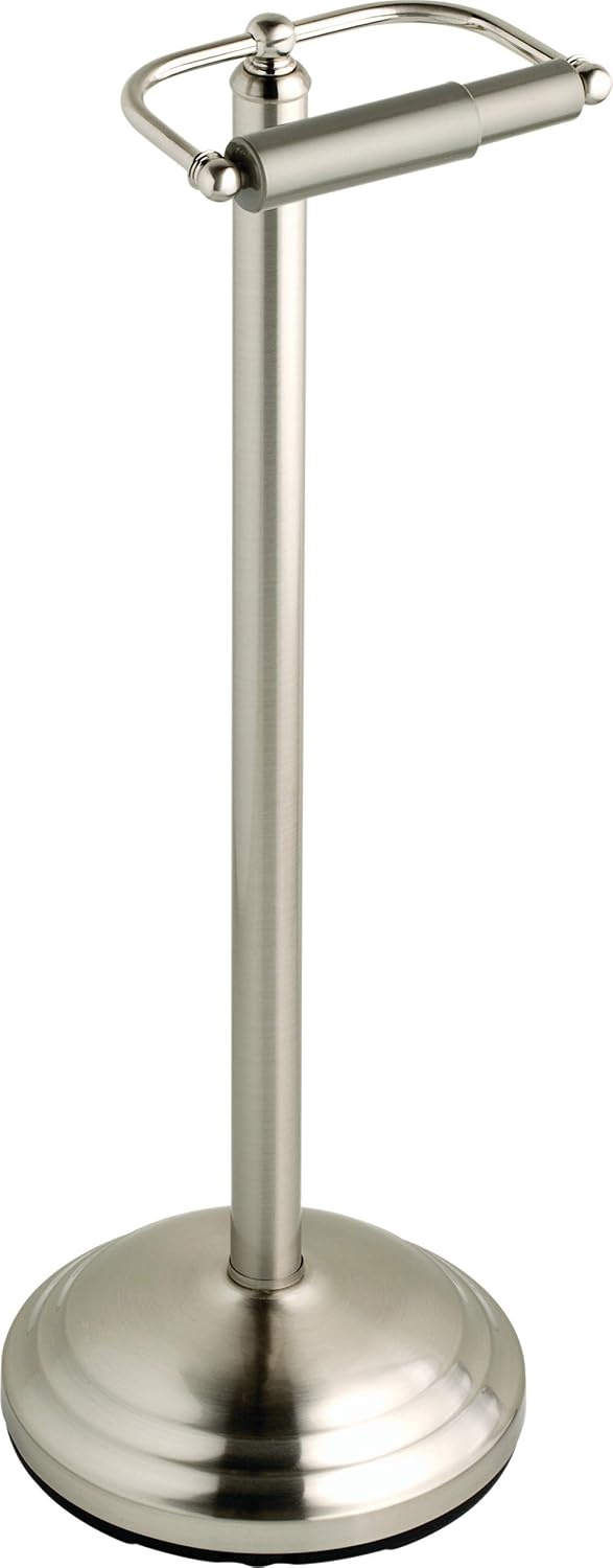 Delta Faucet Greenwich Pedestal Toilet Paper Holder Stand, SpotShield Brushed Nickel, Bathroom Accessories, 138293