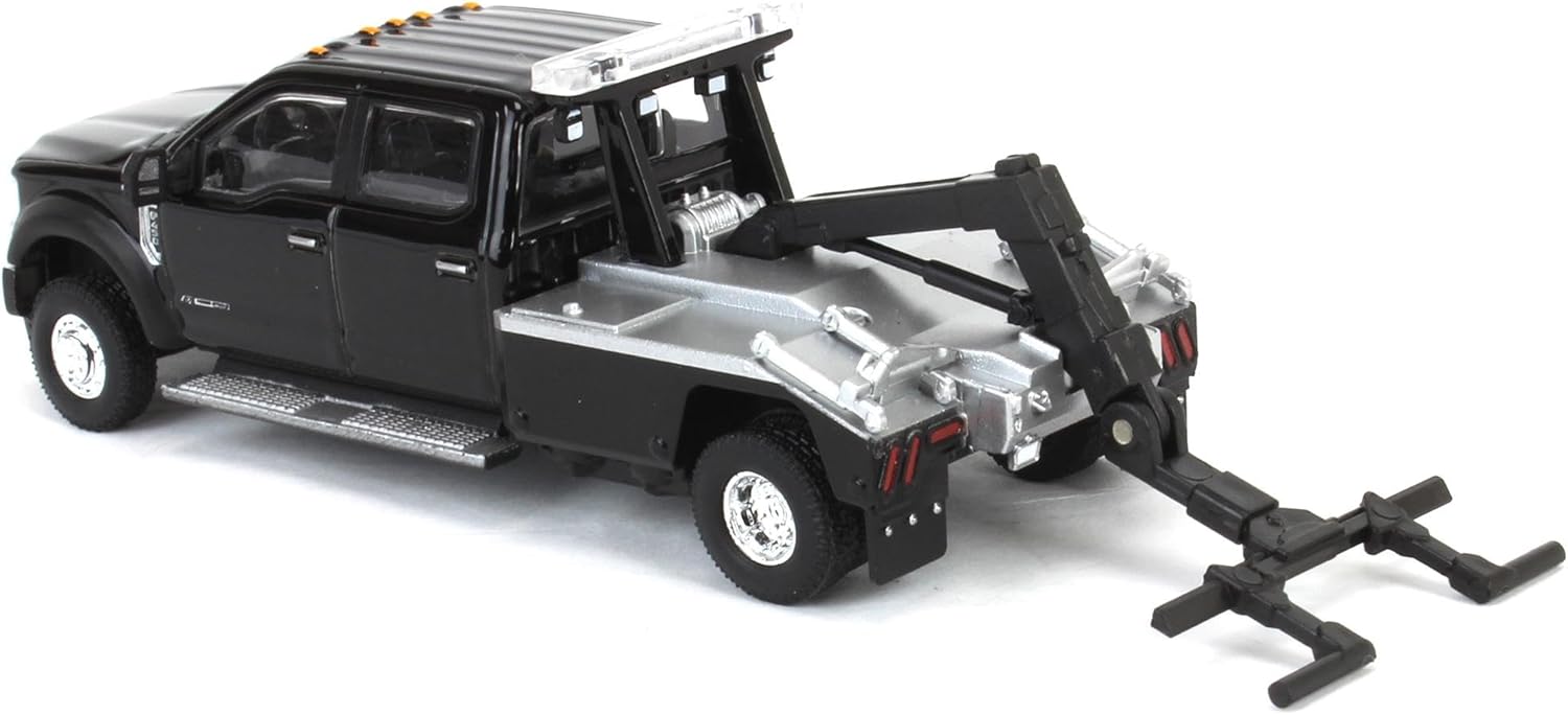 Truck 1/64 2020 F-450 Super Duty Dually with Wrecker Bed Black Exclusive 51398-A