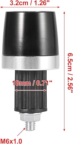 Miniatura 3 de Motoforti 2 unids Universal 0.709 in Manillar End Tapas Plug Bar End CNC Aleación de aluminio para motocicleta tono plateado