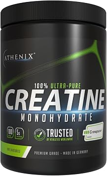 Premium Creatine Monohydrate, Creapure    100% Ultra Pure Micronised Powder, Unflavored for Muscle Growth, Strength & Performance   Premium Grade Made in Germany, Vegan 500g | 5g per Serving