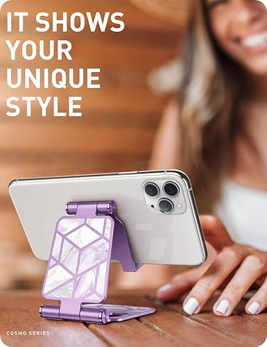 Miniatura 6 de i-Blason Soporte de teléfono celular para escritorio, soporte para teléfono celular, se adapta a todos los teléfonos inteligentes, iPhone 16, 15,