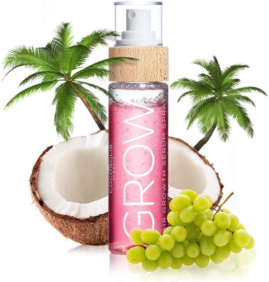 GROW Spray - Hair Oil for Thick, Strong & Shiny Hair - Treatment and Serum for all Hair Types - Growth Serum with Light and Fruity Aroma (110ml)