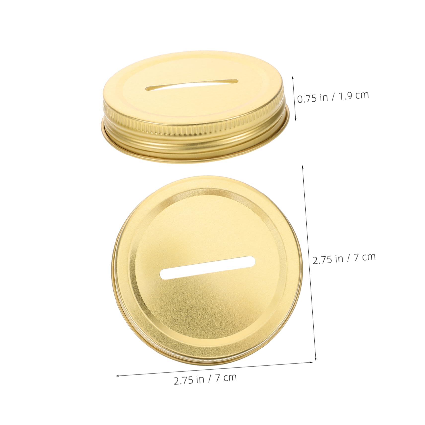 PRETYZOOM 5 Sets Ersatzdeckel Für Einmachgläser Einmachglasdeckel Einmachglasdeckel Metall-einmachglas-schlitzabdeckung Für Vorratsglas-dekoration 12 Stück * 5