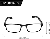 Vista 6 de EXCEART - 2.50 gafas de miopía plegables gafas de lectura negras de miopía gafas de larga distancia con estuche portátil