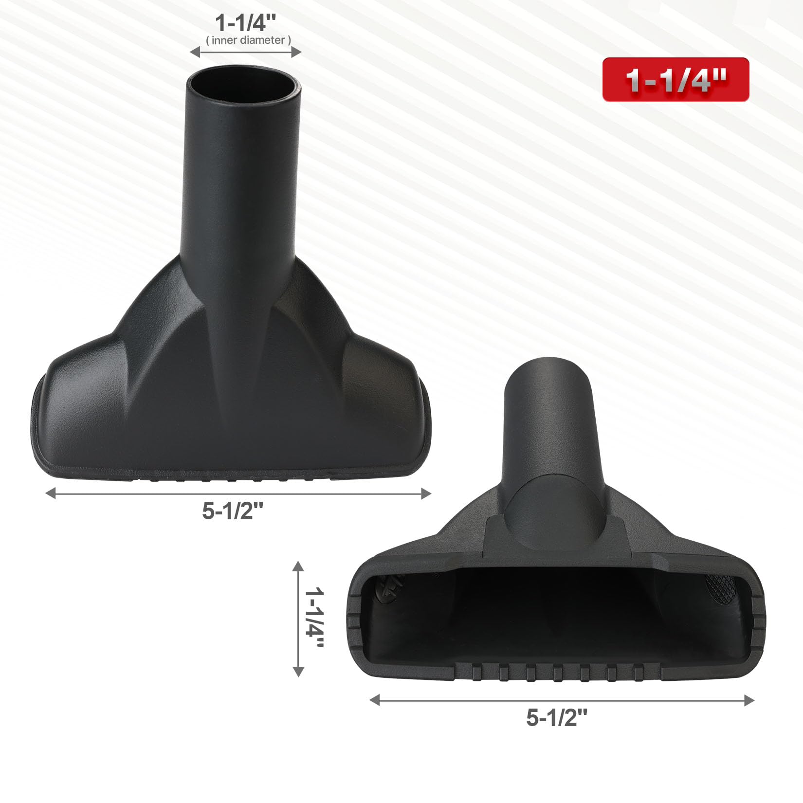 Shop-Vac Kit de boquillas de 3 piezas, boquilla húmeda/seca de 1-1/4 pulgadas de diámetro, incluye boquilla de gulper, herramienta para hendiduras y boquilla universal