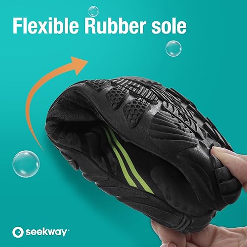 Miniatura 2 de SEEKWAY - Zapatos para usar en agua para adultos, unisex, tipo calcetín, de secado rápido, que brindan sensación de pies descalzos para la playa,