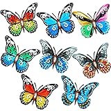 mariposa metalica Adecuado para todo tipo de muebles: estas hermosas mariposas artísticas de hierro se aplican ampliamente en salas de estar, dormitorios, estudios, patios al aire libre, parques, jardines y hogares; Añaden vitalidad a su espacio y le brindan la experiencia artística de la naturaleza
