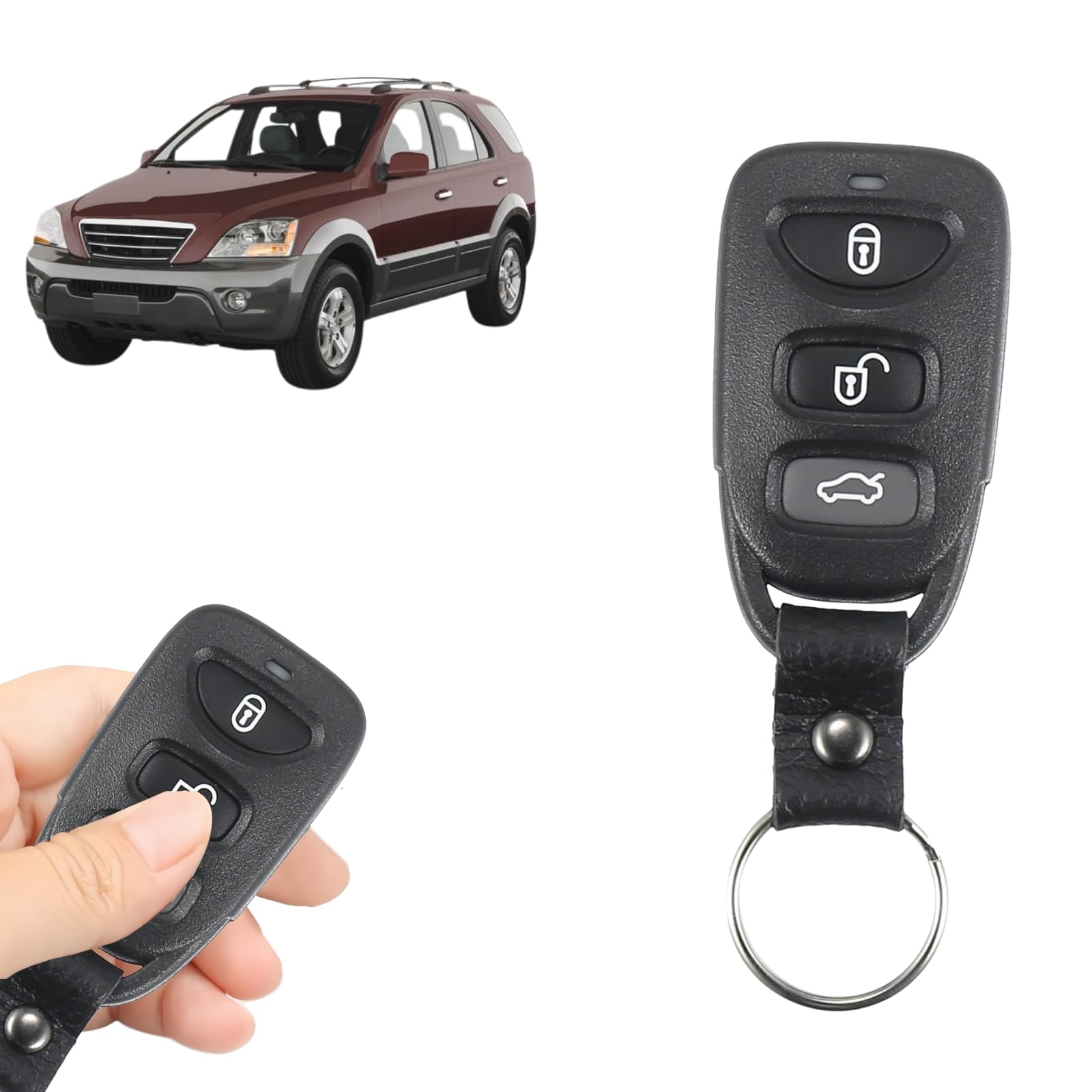 Telecomando di ricambio per chiave auto, 3 + 1 pulsante, PLNHM-T011, 315 MHz, compatibile con Kia Sorento 2007-2010, Rondo 2007-2010, ricambio per Smart Fob di prossimità
