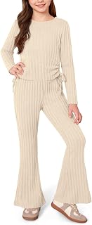 Girls 2 Piece Fall Outfit Toddler Kids Sweatsuits Matching Sets
