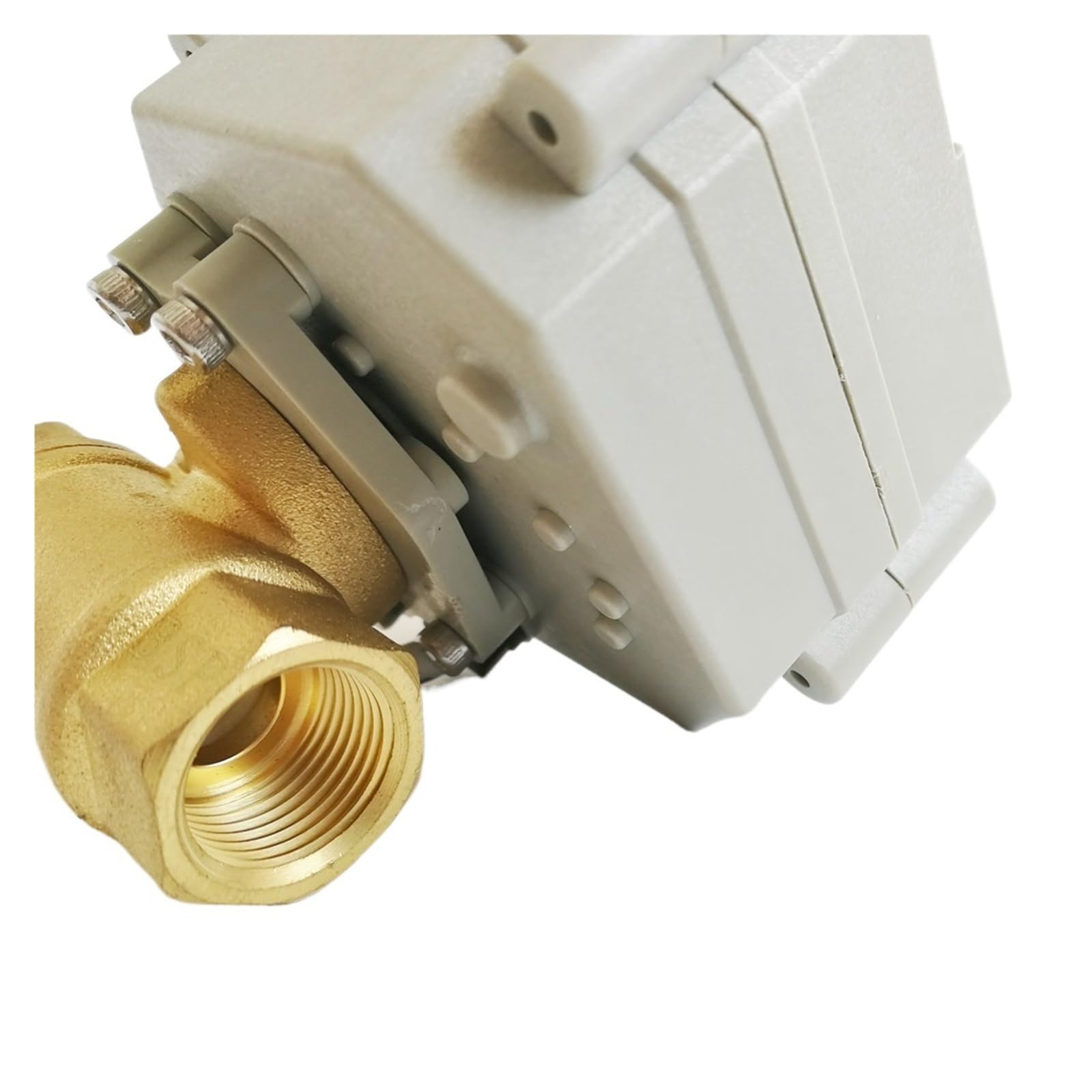 Valvola a Sfera, Valvola elettrica a sfera motorizzata in ottone da 3/4 '' a a 2/3/5/7 fili con comando manuale e indicatore(NPT_DC5V_CR201)