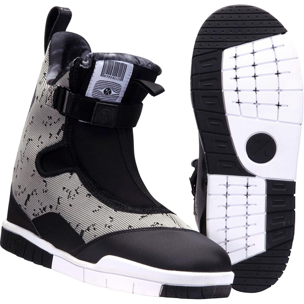 Ronix Parks Stage 2 Wakeboard Boots, Black Chrome/Black 6-7