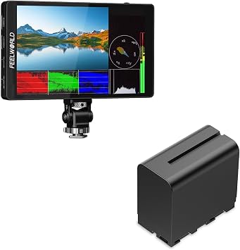 FEELWORLD F7 PRO Camera Monitor with F970 6600mAh Battery
