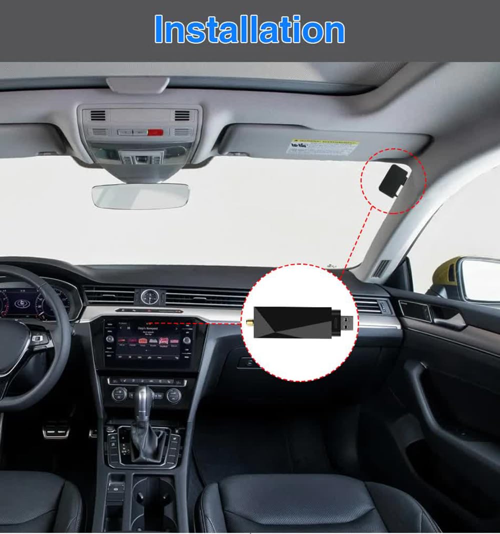 Adaptador digital para coche DAB/DAB+, sintonizador de radio con antena para radio de coche Android