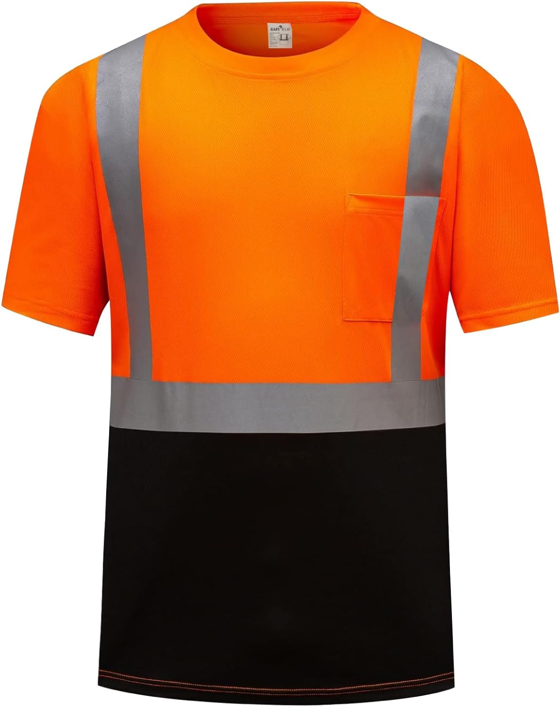 Hi Vis Safety Shirts for Men Reflective,High Visibility Work T-Shirt Short Long Sleeve with Pocket, 3 and 5 Pack - Image 5