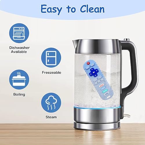 Miniatura 6 de Paquete de 3 juguetes de dentición para bebés, control remoto y control remoto para bebé, juguete de silicona de grado alimenticio para TV de 6 a 12