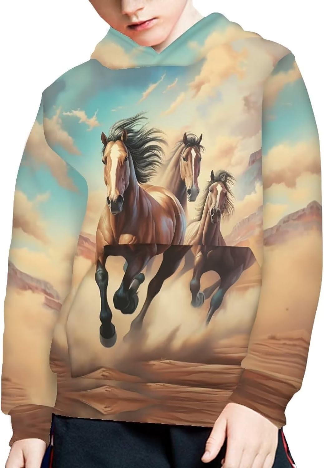 WELLFLYHOM Unisex Kids Teens Sweatshirts Youth Girls Boys Hoodies and Sweaters Hooded Pullover Tops Age 6-16 - Image 4