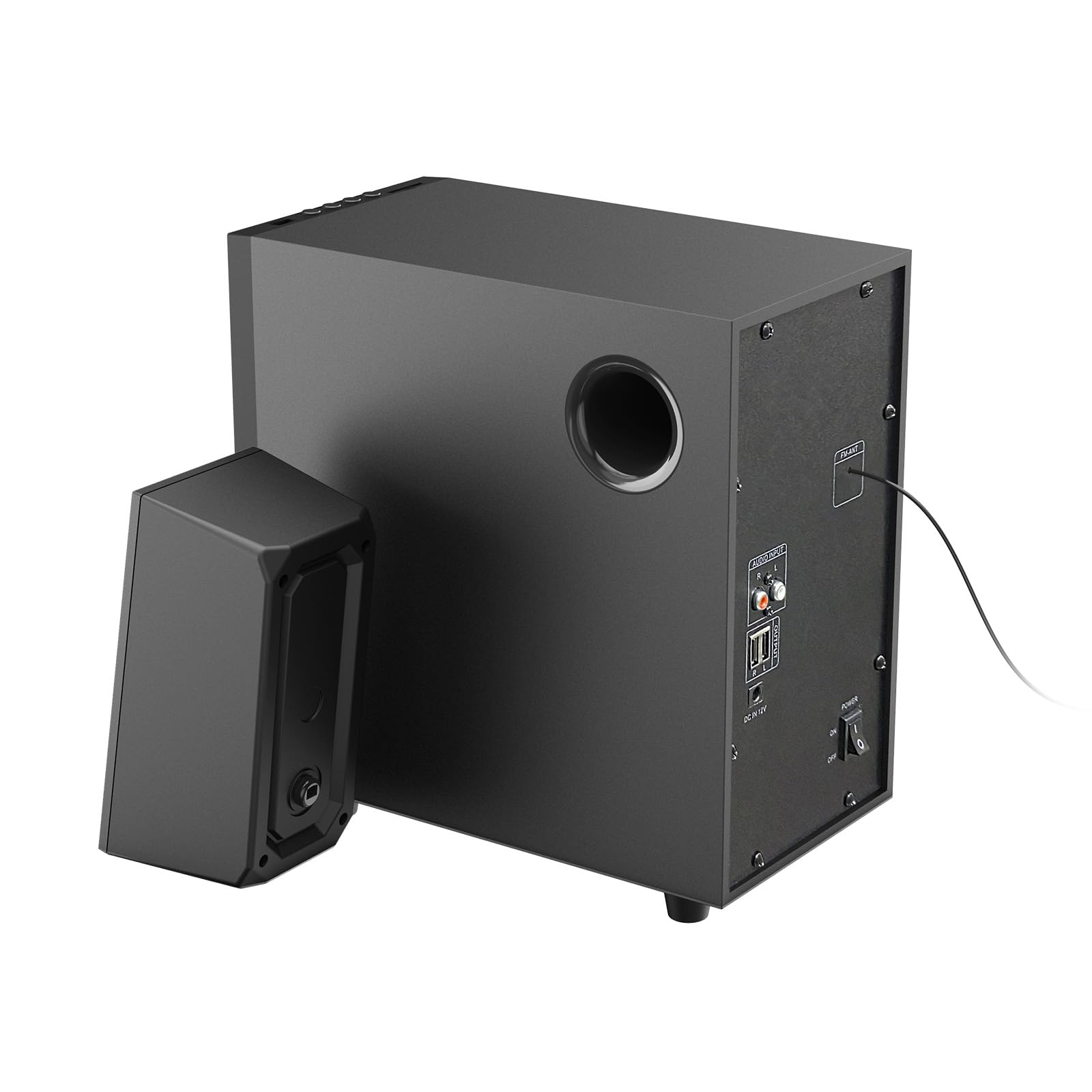 Redragon GS520-PRO Haut-parleur de jeu 2.1 canaux Dynamic RGB w/EQ Mode BT/FM/USB/SD/AUX Noir