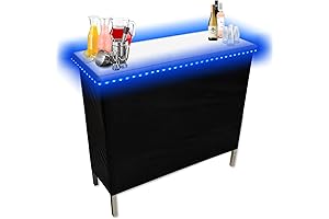 PARTYPONG, Premium Portable Tabletop Checkout Stand for Craft Shows with Storage Shelf and Carrying Case