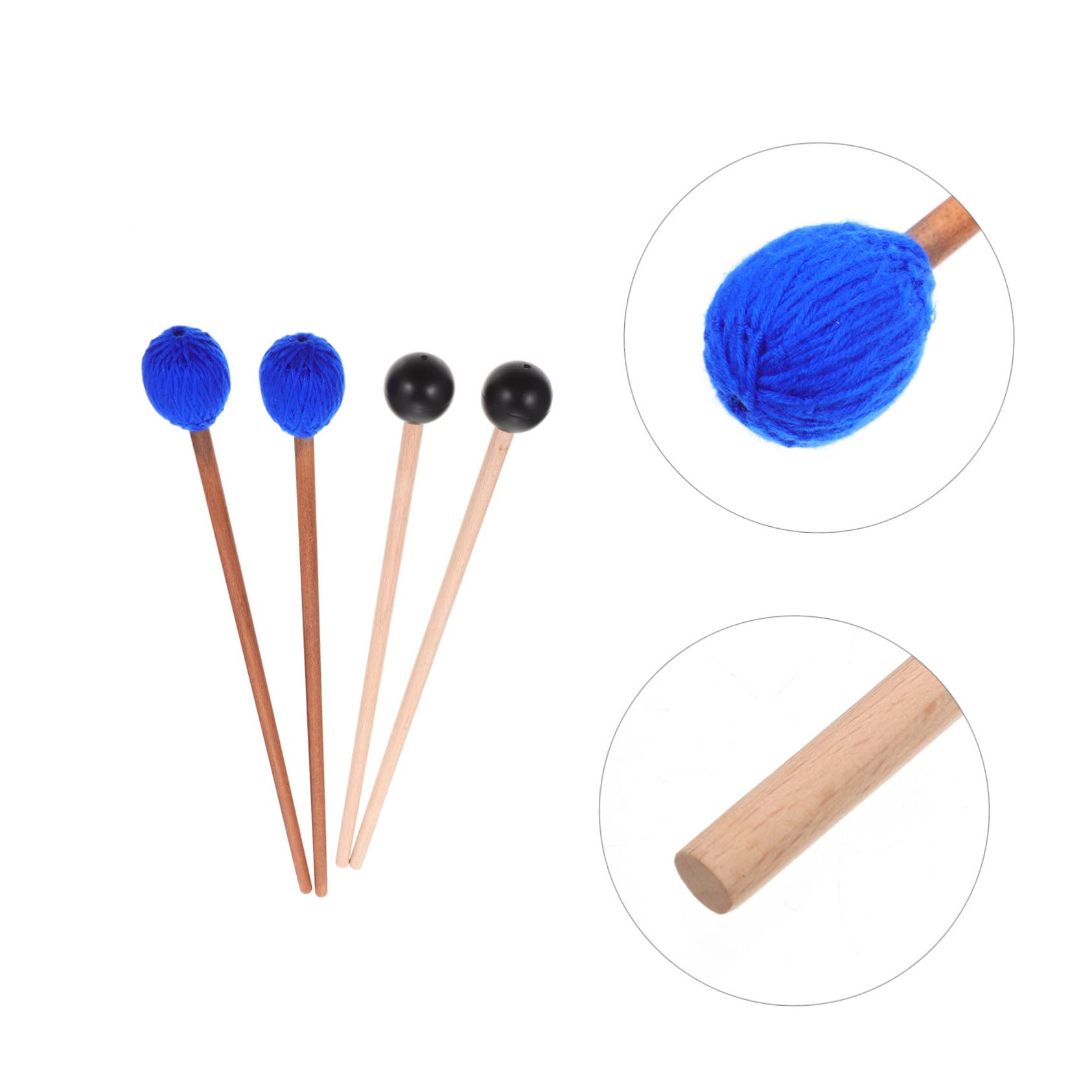 YARNOW 1 Set Malletos de Marimba Xilófono para Instrumentos de Percusión Alta Profesionalidad y Textura Suave Adecuado para Estudiantes y Profesionales