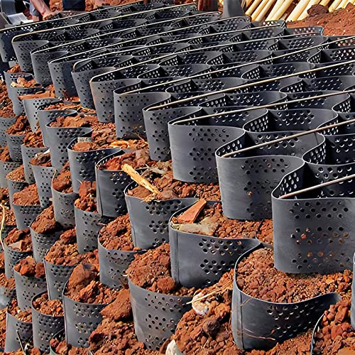 ZJMAMA Stabilisateur de Gravier Stabilisateur Sol Géogrille Extérieure, Polyéthylène Geo Grid pour Le Renforcement des Murs Soutènement, Pavés Perméables en Nid d'abeille pour Le Remplissage So/Sable