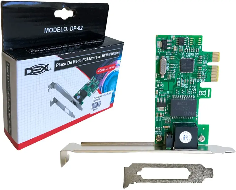 Placa De Rede Dex Pci Express 10/100/1000 Dp-02