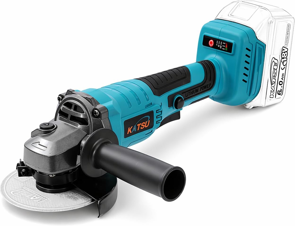 KATSU FIT-BAT 21V Brushless Cordless Angle Grinder 115mm, 3 Speeds, for Grinding Cutting Polishing, No Battery and Charger (Budget) 102606