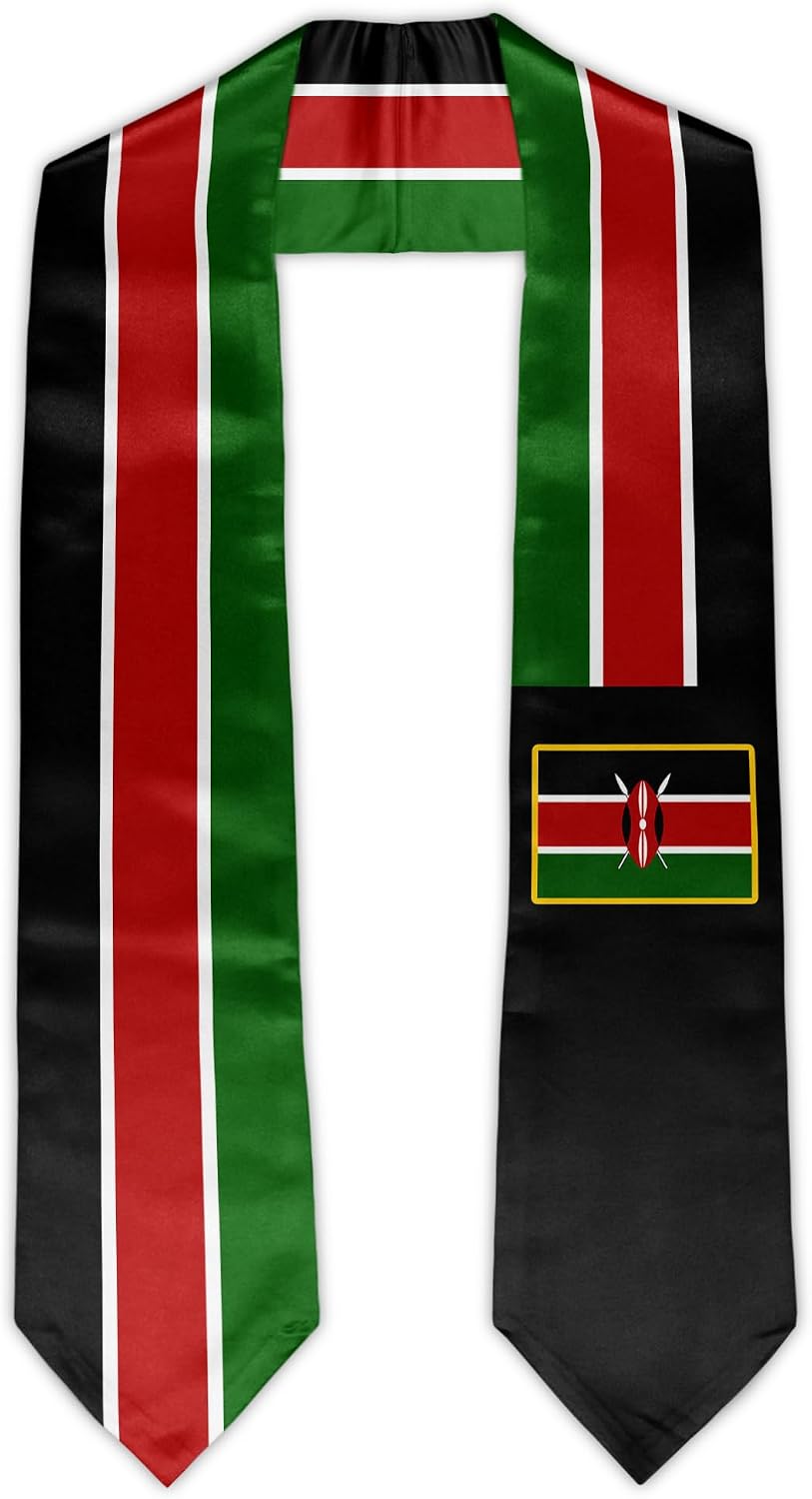 Flag Graduation Stole Sash Unisex Adult Graduation Stole Sash Graduation Gift 72" Long