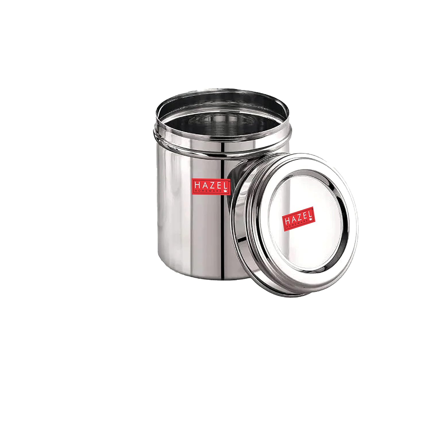 HAZEL Stainless Steel Kitchen Container with Transparent Lid Top See