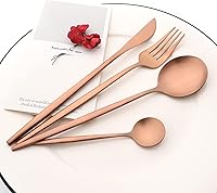 Vista 3 de Cuchara de café de acero inoxidable mate de 8 piezas de 5.11 pulgadas, cuchara pequeña de helado