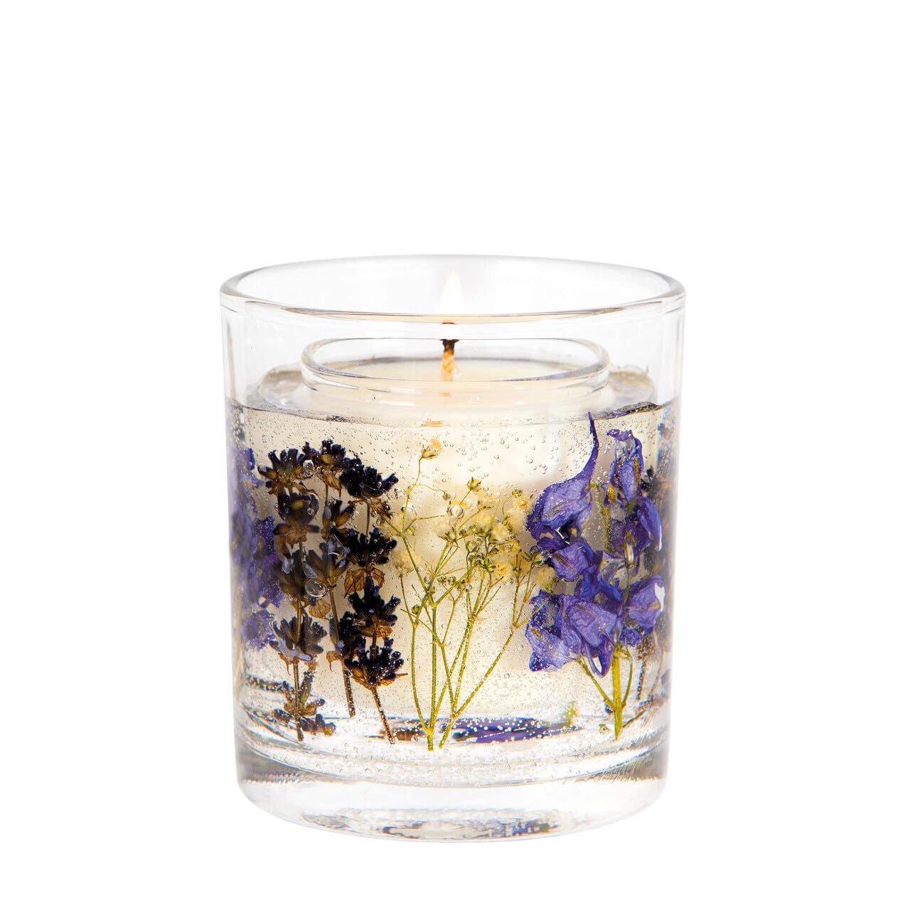 Stoneglow Elements Collection - Moon - Lavender & Mint 60 Grams Scented Botanical Soy Wax Gel Candle - Purple