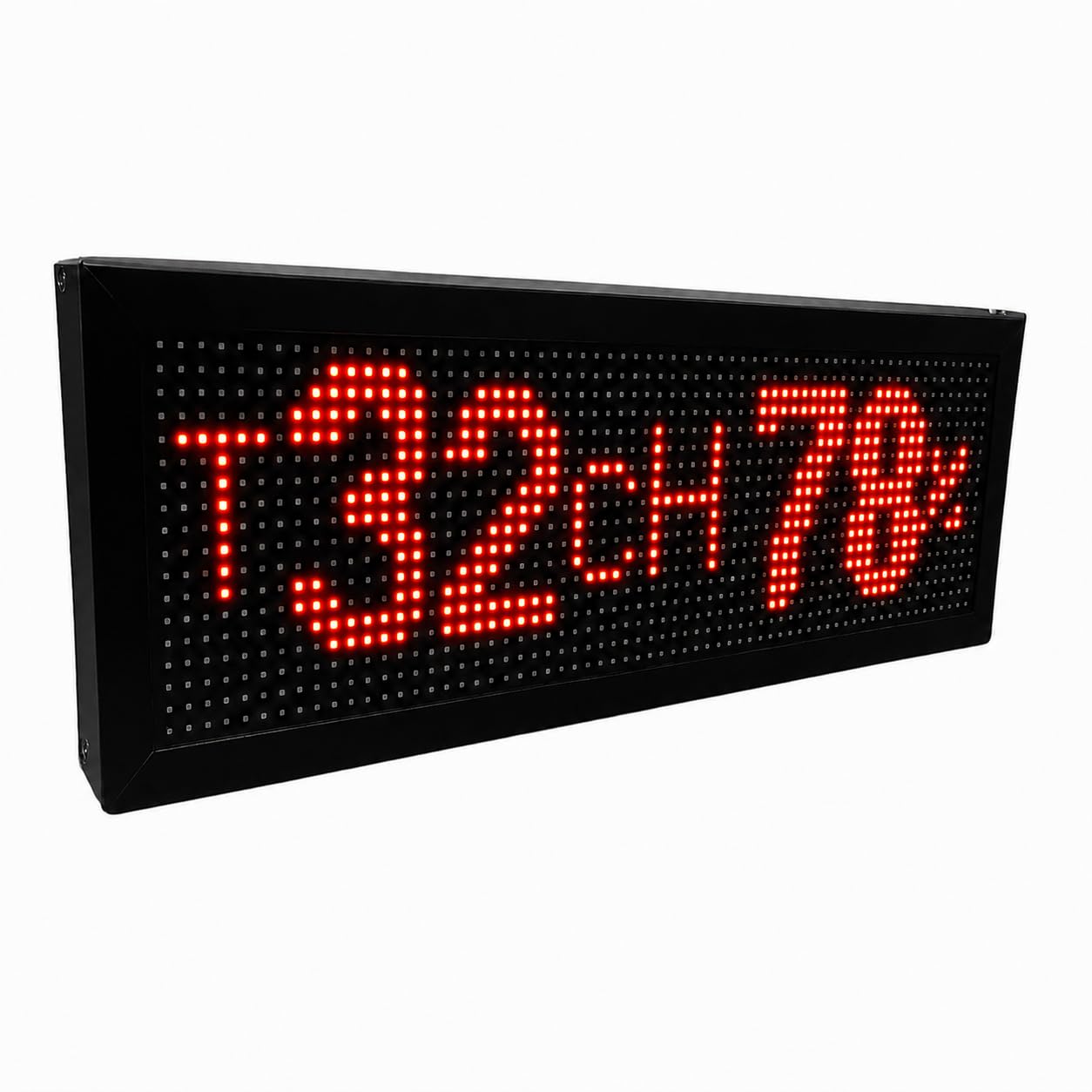 Digital Temperature and Humidity Monitor, LED Display, 64 x 16 cm, Wall Mountable (Red)-image-5
