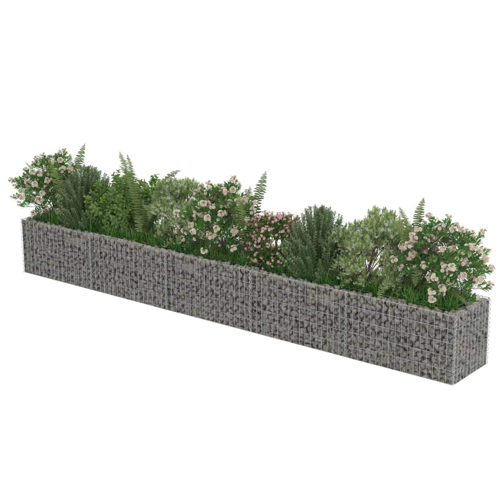 Arriate, Mesa De Cultivo, Huerto Domestico, Cultivo De Plantas Aromaticas, Arriate De Jardín, de gaviones de Acero 450x50x50 cm