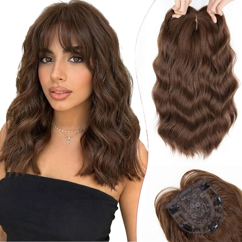 Matriarchs Hair Toppers for Women 16 Inch Synthetic Lightweight Natural