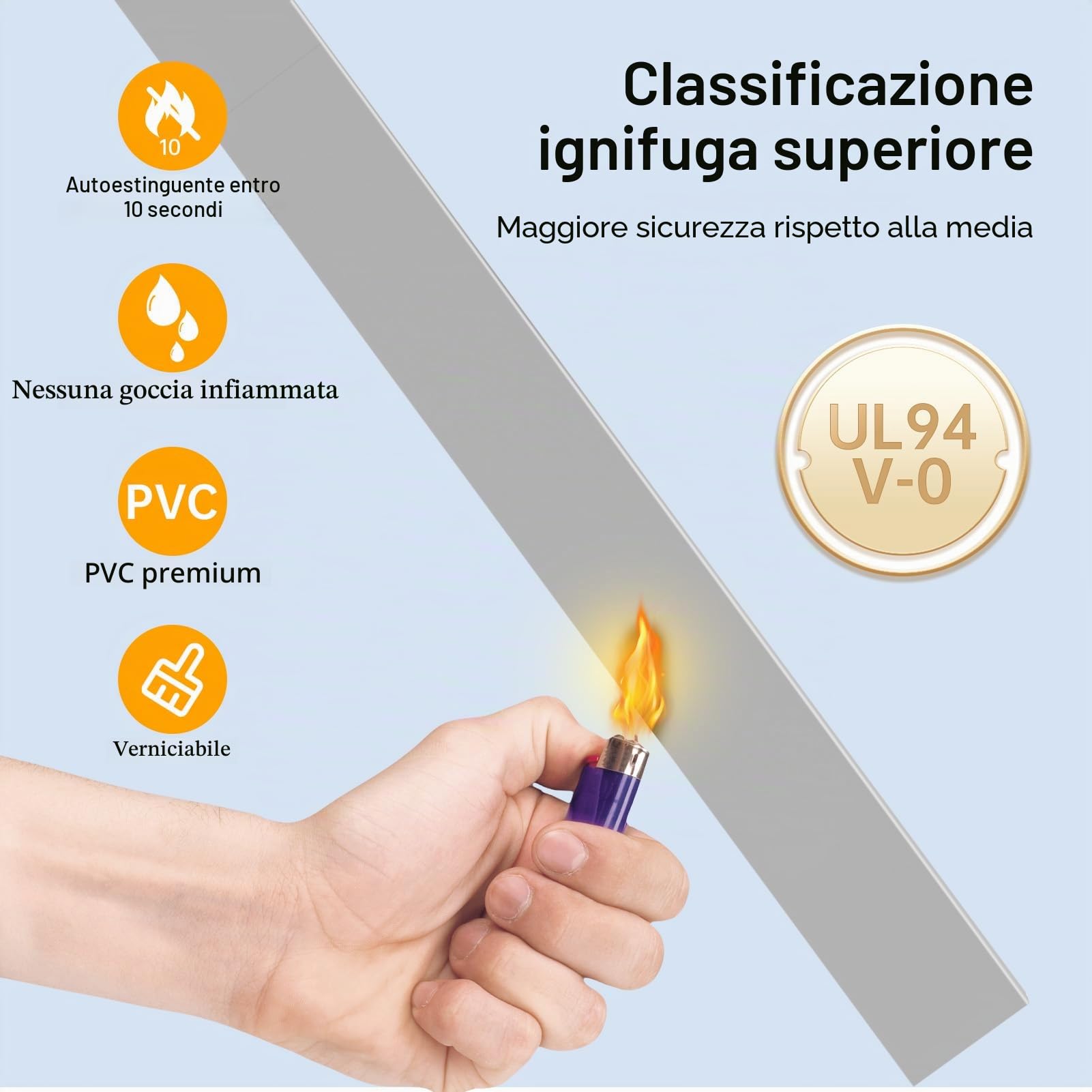 Delamu Canalina Passacavi Muro, 4M Adesiva Canaletta per Cavi Elettrici Verniciabile cavo di correttore Covers, Copertura Per Cavi per Computer A Casa O In Ufficio, 10 Pezzi L400mm*W30mm*H17mm, grigio
