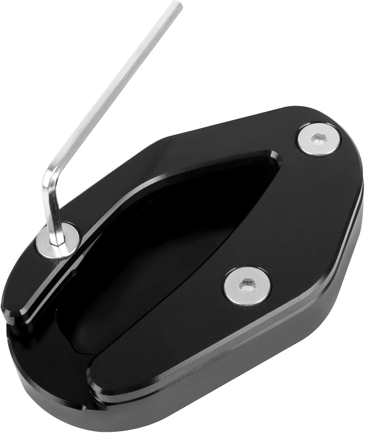 オートバイCNCキックスタンドフットサイドスタンド延長パッドサポート拡大プレートアクセサリー に適合するボンネビルT100 T120