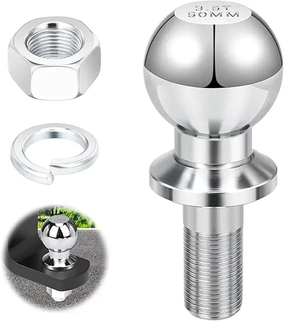 Gancio Traino a Sfera per Trattore da 3,5T, Attacco Sferico Ø22mm per Rimorchi Agricoli